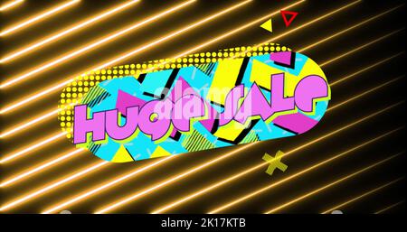 Immagine di un enorme testo di vendita su sentieri leggeri Foto Stock