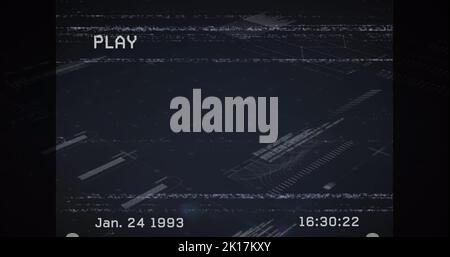 Immagine dell'elaborazione dei dati su lucchetto Foto Stock