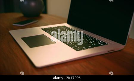 Primo piano immagine rappresentata del notebook Foto Stock