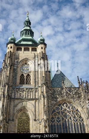 Praga, Repubblica Ceca - 24 settembre : Cattedrale di San Vito a Praga il 24 settembre 2014 Foto Stock