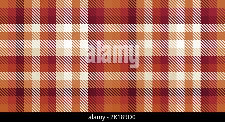 Motivo quadrato a quadri con motivo a quadri in vintage rosso e beige sbiadito. Tileable semplice grande scala grassetto flannel tartan me Foto Stock