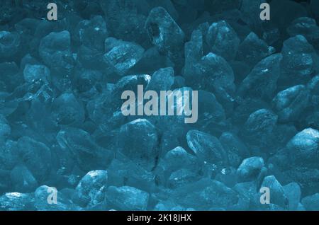 primo piano di pietre preziose e minerali sotterranei Foto Stock