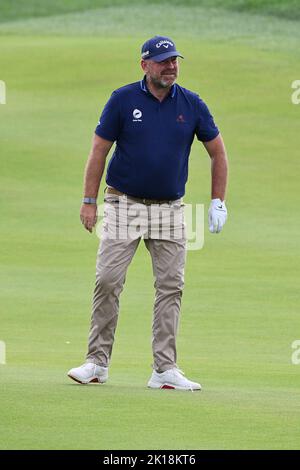 Roma, Italia . 16th Set, 2022. 16th settembre 2022; Marco Simone Golf Club, Roma, Italia: 79th Open D'Italia PGA Golf Tournament, round 2; Thomas Bjorn Credit: Action Plus Sports Images/Alamy Live News Credit: Action Plus Sports Images/Alamy Live News Foto Stock