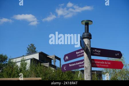 Centro Parcs / Villaggi natura Parigi Francessign Foto Stock