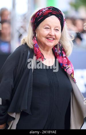 Donostia / San Sebastian. Spagna. 20220916, Hanna Schygulla arriva all'Hotel Maria Cristina durante il Festival Internazionale del Cinema di San Sebastian del 70th settembre 16 2022 a Donostia / San Sebastian, Spagna Foto Stock