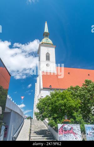 Bratislava, Slovacchia - 31 maggio 2022: La Cattedrale di San Martino (in slovacco: Katedrala svateho Martina). Foto Stock