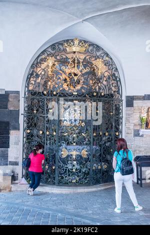 Zagabria, Croazia - 2 giugno 2022: Nostra Signora di Kamenita Vrata a Zagabria. Foto Stock