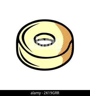 Icona di donut isolata su sfondo bianco dalla collezione di gastronomia. Icona di donut simbolo di donut moderno e alla moda per logo, web, app, UI. Doughnu Foto Stock