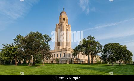 Capitale dello stato del Nebraska a Lincoln Foto Stock