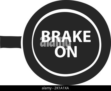 Illustrazione vettoriale del segnale Race Brake disegnato a mano Illustrazione Vettoriale