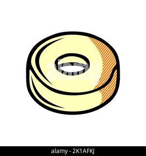 Icona di donut isolata su sfondo bianco dalla collezione di gastronomia. Icona di donut simbolo di donut moderno e alla moda per logo, web, app, UI. Doughnu Foto Stock