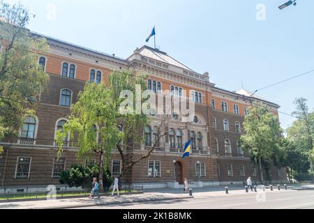 Sarajevo, Bosnia-Erzegovina - 3 giugno 2022: La costruzione della Presidenza della Bosnia-Erzegovina. Foto Stock