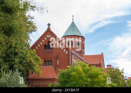 Nauen, una città di Brandeburgo in Germania Foto Stock