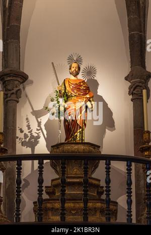 Cappella di San Giacomo minore, Apostolo, Cattedrale di Funchal, Madeira, Portogallo Foto Stock