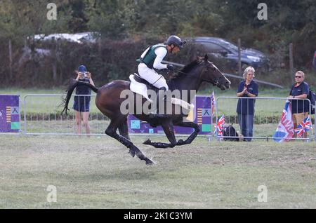 Roma, Italia. 17th Set, 2022. A Protoni del Vivaro a Roma il Campionato Mondiale FEI. Corsa di fondo. In questa foto: Sam Watson (Foto di Paolo Pizzi/Pacific Press) Credit: Pacific Press Media Production Corp./Alamy Live News Foto Stock