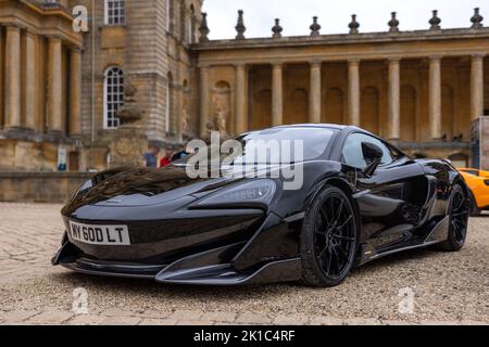 McLaren 600LT, in mostra al Salone Privé Concours d’Elégance Motor Show tenutosi a Blenheim Palace Foto Stock