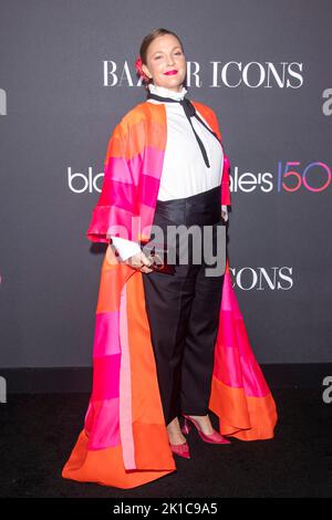 NEW YORK, NEW YORK - SETTEMBRE 09: Drew Barrymore partecipa a 2022 HARPER's Bazaar ICONS & Bloomingdale's 150th Anniversary il 09 Settembre 2022 a New Y Foto Stock