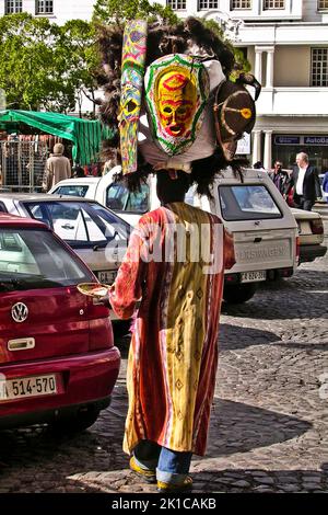 Il famoso Eiermann, Greenmarket Square, probabilmente il più famoso mercato delle pulci di Città del Capo, Città del Capo, Capo Occidentale, Sud Africa Foto Stock