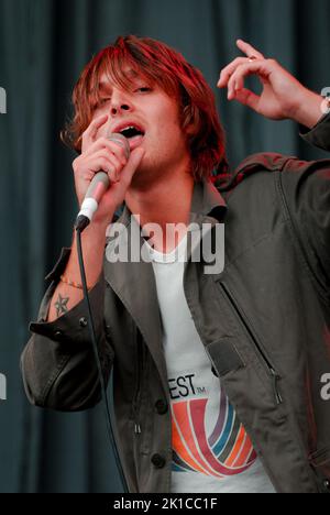 Paolo Nutini, V2007, Hylands Park, Chelmsford, Essex, Regno Unito - 18 agosto 2007 Foto Stock