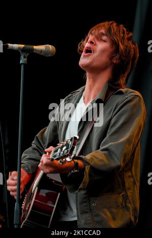 Paolo Nutini, V2007, Hylands Park, Chelmsford, Essex, Regno Unito - 18 agosto 2007 Foto Stock