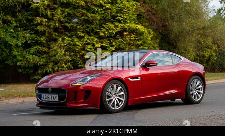 2016 rosso F TYPE Jaguar Foto Stock