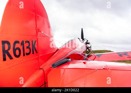 Completamente restaurato, aereo da corsa Travel Air Type R Mystery Ship Racing dal 1930 Foto Stock