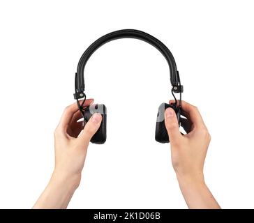 Auricolare Bluetooth Motorola grigio fotografato su sfondo bianco Foto  stock - Alamy