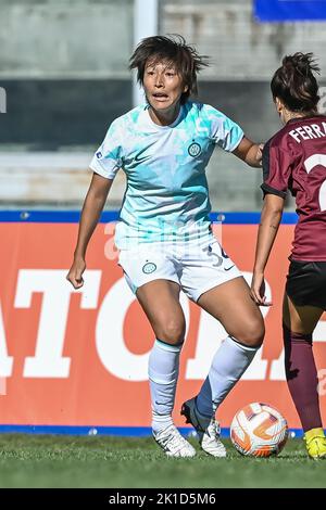 Milano, Italia. 17th Set, 2022. Mana Mihashi (Inter Women) durante la Serie A Women Match tra Inter Women 6-1 Pomigliano Women allo Stadio Giacinto Facchetti il 17 settembre 2022 a Milano. Credit: AFLO Co. Ltd./Alamy Live News Foto Stock