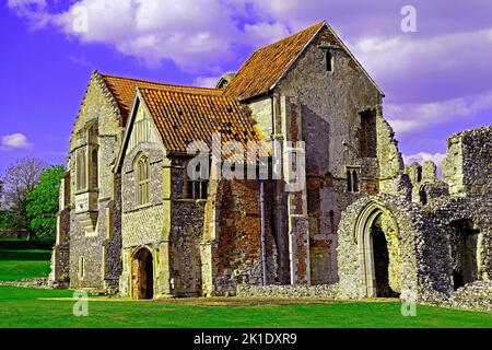 Castello Acre Priorato, Priore's Lodging, Ordine Benedettino, Castello Acre, Norfolk, Inghilterra, Regno Unito Foto Stock