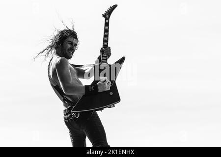 AIRBOURNE HELLFEST Festival, Clisson, FRANCIA , 20/06/2015 Florent 'MrCrash' B. Foto Stock