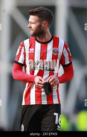 Preston, Inghilterra, 17th settembre 2022. Oliver Norwood di Sheffield Utd durante la partita del Campionato Sky Bet a Deepdale, Preston. L'immagine di credito dovrebbe essere: Simon Bellis / Sportimage Foto Stock