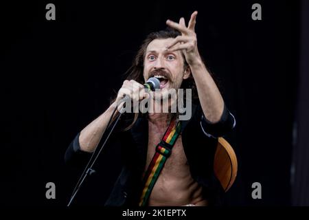 GOGOL BORDELLO SZIGET Festival, Budapest, UNGHERIA , 12/08/2015 Florent 'MrCrash' B. Foto Stock