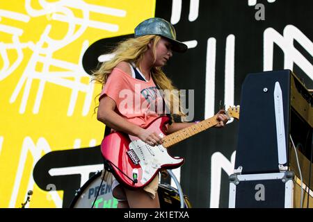 FESTIVAL DI SZIGET TING TINGS, Budapest, UNGHERIA , 13/08/2015 Florent 'MrCrash' B. Foto Stock