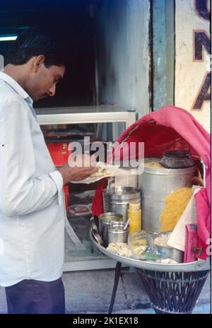 BHEL Puri Walla, Mumbai Foto Stock