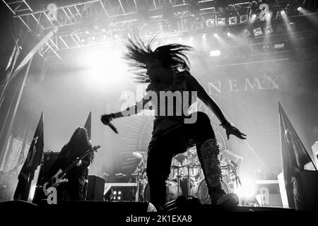 ARCH ENEMY l'Usine, Istres, FRANCIA , 27/11/2014 Florent 'MrCrash' B. Foto Stock