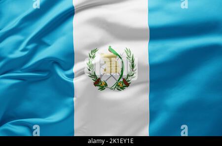 Bandiera nazionale del Guatemala Foto Stock