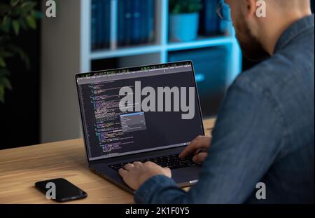 Codice di scrittura MAN Foto Stock