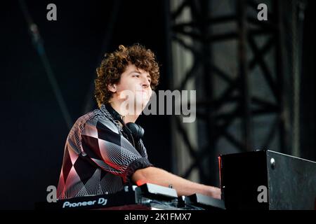 Parigi Francia 27 agosto 2022 Jamie XX - dj sul palco - live at Rock en Seine © Andrea Ripamonti / Alamy Foto Stock