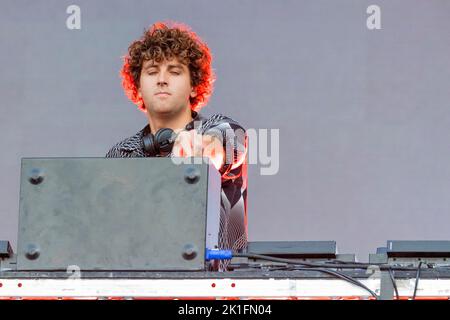 Parigi Francia 27 agosto 2022 Jamie XX - dj sul palco - live at Rock en Seine © Andrea Ripamonti / Alamy Foto Stock