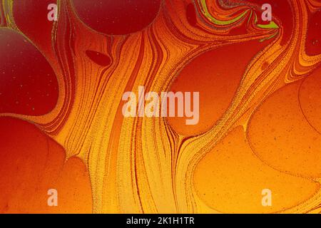 Texture marmoglio Ebru con motivi floreali Foto Stock