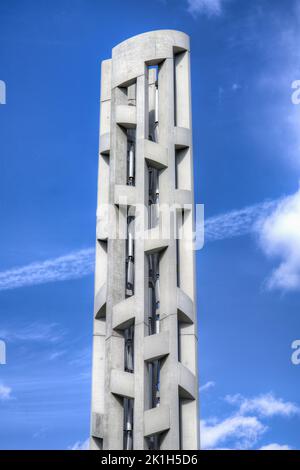 Dettaglio della Torre delle voci al Flight 93 Memorial del 11th settembre a Stoystown, Pennsylvania. Foto Stock