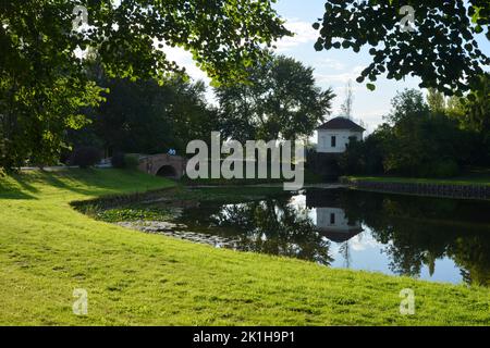 Giardini e architettura Woerlitz, giardini inglesi in Germania Foto Stock