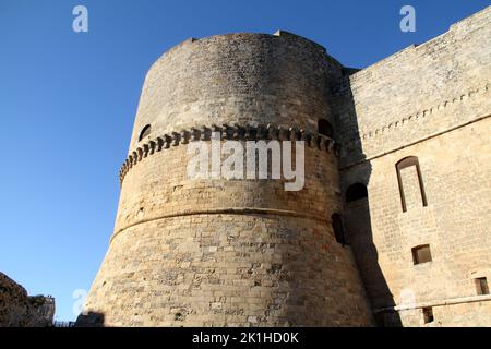 Otranto, Italia. Il Castello Aragonese del 15th° secolo. Foto Stock