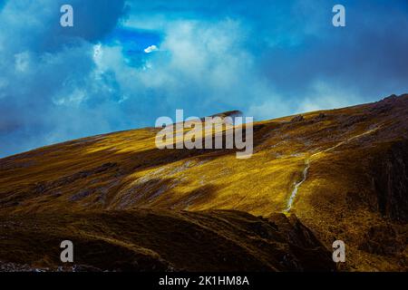 Le piste di Cadair Idris, Snowdonia, Galles Foto Stock