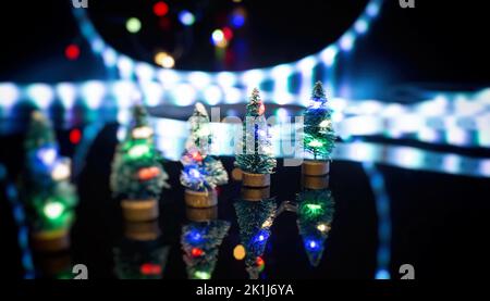 Buon Natale e Felice Feste auguri, cornice, banner. Anno nuovo. Foto Stock