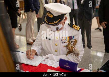 Pattaya, Thailandia. 19th Set, 2022. Il Comandante Jaap P. Credit: peter Van der Klooster/Alamy Live News Foto Stock