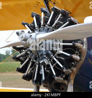 Velivolo per aviazione generale a porta aperta a Kiewit Hasselt, Belgio Foto Stock