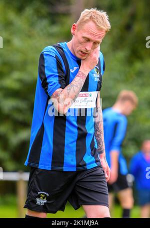 Shorts Vs Ballywalter Rec, sabato 17th settembre 2022, NAFL Division 1C, Aircraft Park Belfast Foto Stock