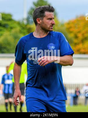 Shorts Vs Ballywalter Rec, sabato 17th settembre 2022, NAFL Division 1C, Aircraft Park Belfast Foto Stock