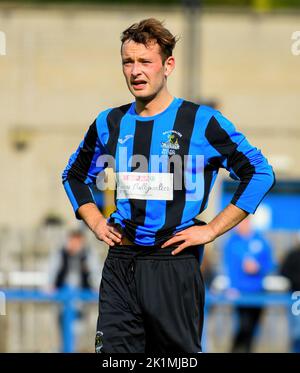 Shorts Vs Ballywalter Rec, sabato 17th settembre 2022, NAFL Division 1C, Aircraft Park Belfast Foto Stock